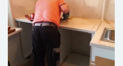 Сборка кухонного гарнитура. Солнечногорск